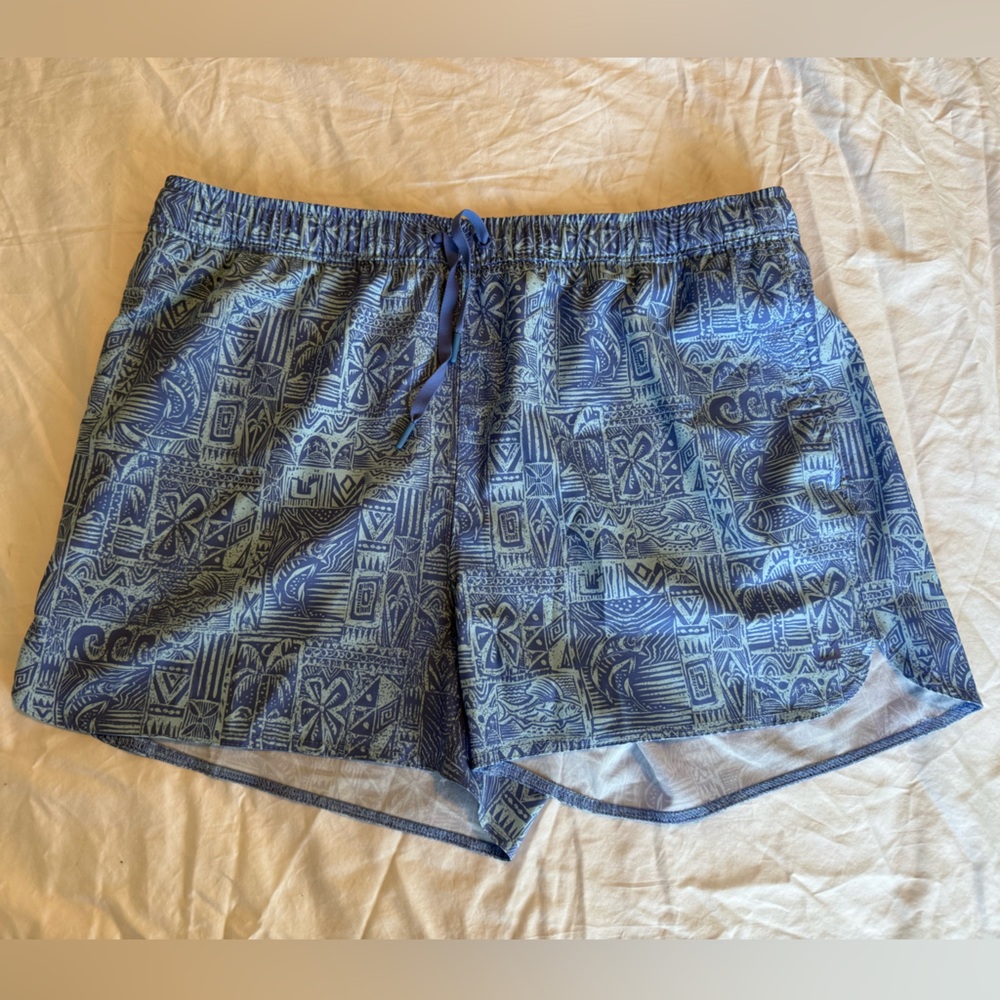 Huk Blue Graphic Swim Shorts